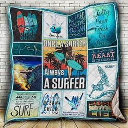 Surfer Cl19100828Mdq Quilt Blanket and Home Decor