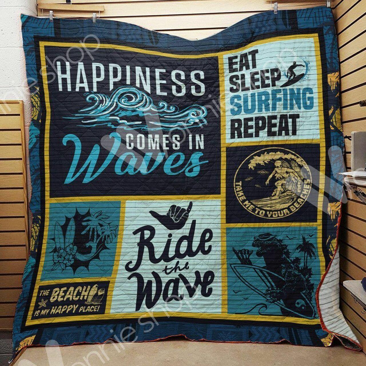 Surfing Cld220742 Quilt Blanket and Home Decor