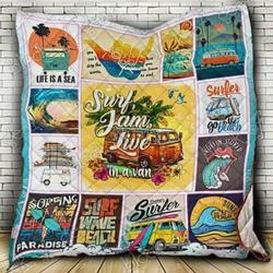 Surfing Hur Quilt ok and Home Decor