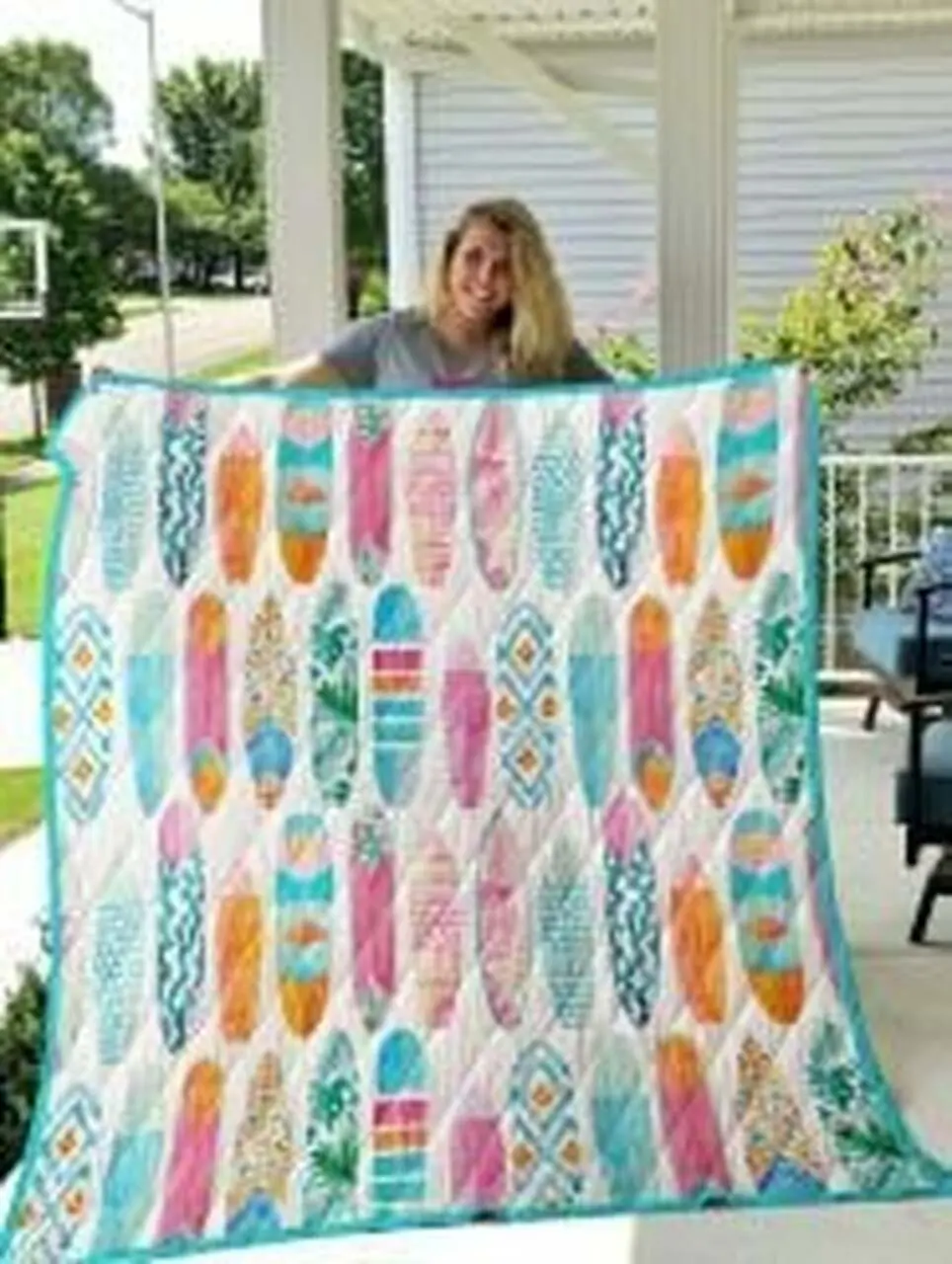 Surfing Quilt Blanket Lukazv Dhc0301772Dd and Home Decor