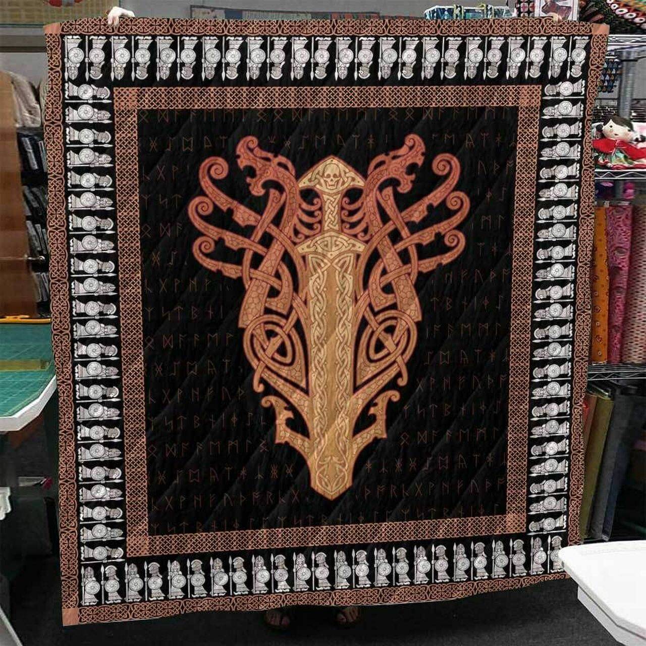 Surtrs Sword Viking Cl2100484Mdq Quilt Blanket and Home Decor