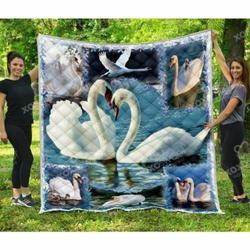 Swan Cl05100091Mdq Quilt Blanket and Home Decor
