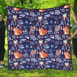 Swedish Animal Cl12100647Mdq Quilt Blanket and Home Decor