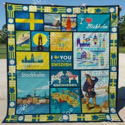 Swedish Bi290621B Tbg Quilt Blanket and Home Decor