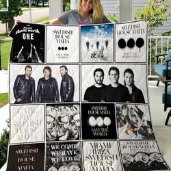 Swedish House Mafia Quilt Blanket  Limited Quilt Blanket and Home Decor