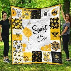 Sweet Bee Honey Quilt Blanket Sbh01  Quilt and Home Decor