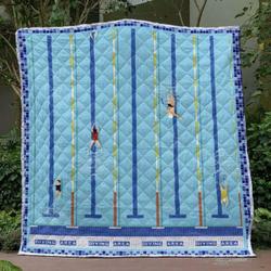 Swimmers Quilt Blanket Lp05  Quilt and Home Decor