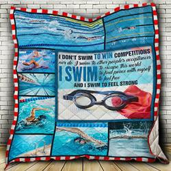 Swimming Quilt X0608-05  Quilt and Home Decor