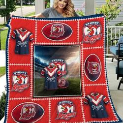 Sydney Roosters Quilt Blanket Beeqt5071  Quilt and Home Decor