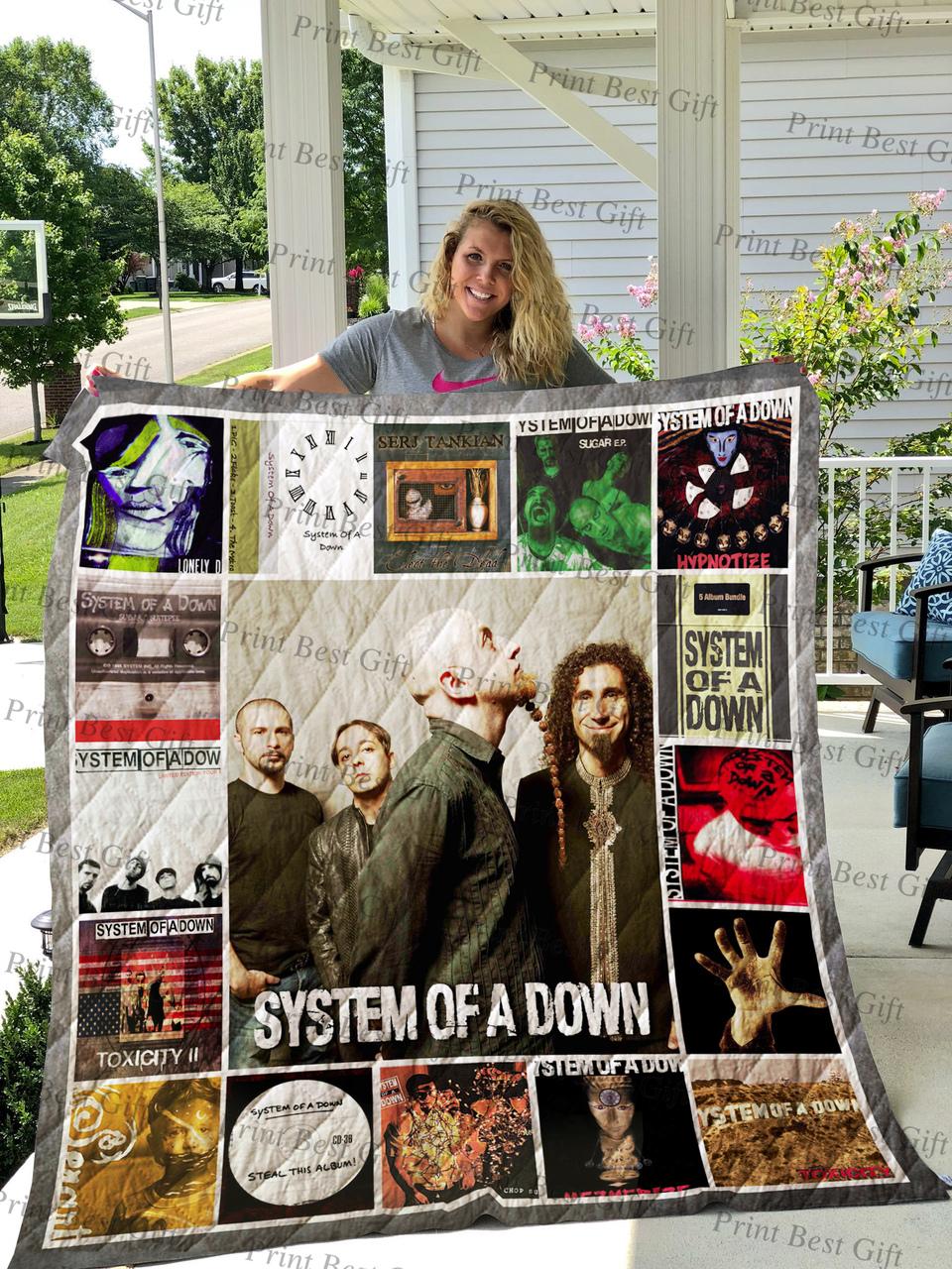 System Of A Down Albums Cover Poster Quilt and Home Decor