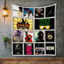 T-Pain Album Covers Quilt Blanket and Home Decor