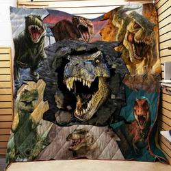 T-Rex Dinosaur Cl22100495Mdq Quilt Blanket and Home Decor