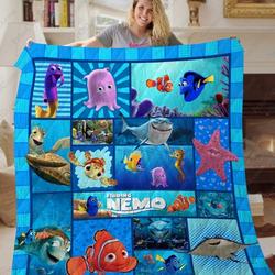 Ta Finding Nemo Quilt Blanket and Home Decor