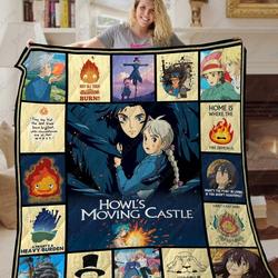 Ta Howl S Moving Castle Quilt Blanket and Home Decor