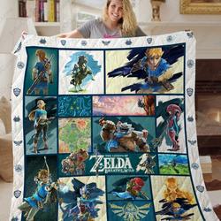 Ta Legend Of Zelda Botw Quilt Blanket and Home Decor