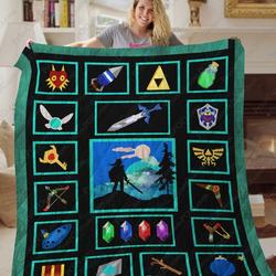Ta Legend Of Zelda Quilt Blanket Ver 1 and Home Decor