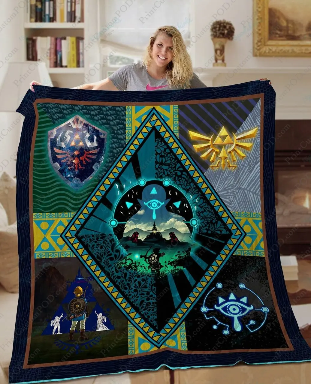 Ta Legend Of Zelda Quilt Blanket Ver 2 and Home Decor