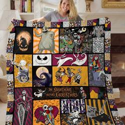 Ta Nightmare Before Christmas Quilt Blanket and Home Decor