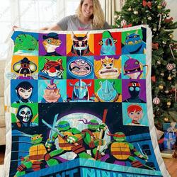 Ta Ninja Turtles Quilt Blanket Ver 2 and Home Decor