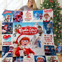Ta Santa Claus Is Comin X Amp 8217 To Town Quilt Blanket and Home Decor
