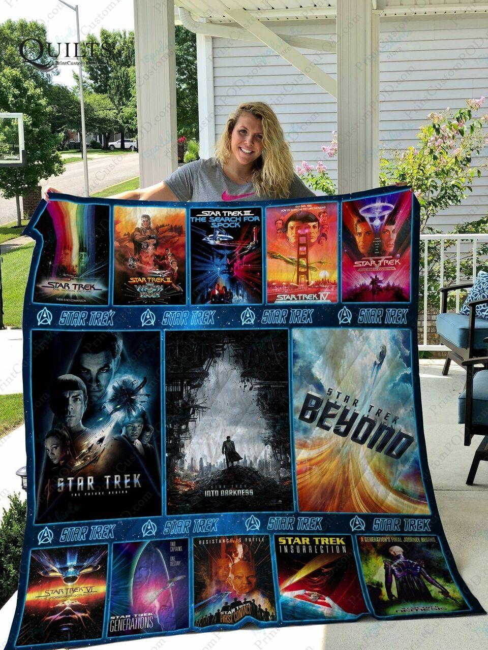 Ta Star Trek Quilt Blanket V1 and Home Decor