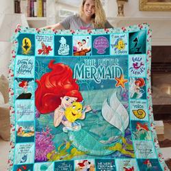 Ta The Little Mermaid Quilt Blanket Special Ver and Home Decor
