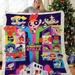 Ta The Powerpuff Girls Quilt Blanket and Home Decor