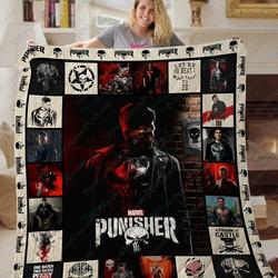 Ta The Punisher Quilt Blanket and Home Decor