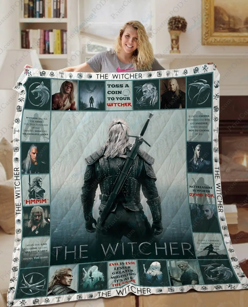 Ta The Witcher Quilt Blanket Ver1 and Home Decor