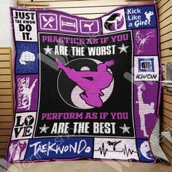 Taekwondo Girl Blanket Lnt1012103 Quilt Blanket and Home Decor