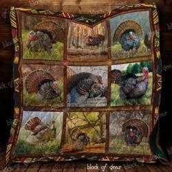 Talk Turkey To Me Cl2100491Mdq Quilt Blanket and Home Decor