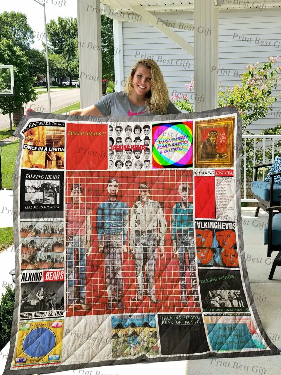 Talking Heads Albums Cover Poster Quilt Blanket Ver 2 and Home Decor