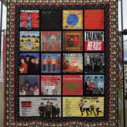 Talking Heads Memories Quilt Blanket Kl30  Quilt and Home Decor