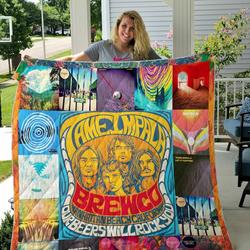 Tame Impala Custom Quilt Blanket 01 and Home Decor