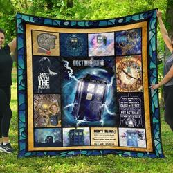 Tardis Doctor Who Funny Gift Idea For Fan Quilt and Home Decor
