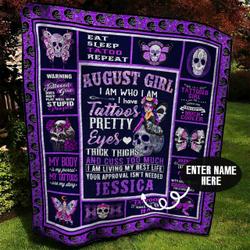Tattoo Girl Personalized Quilt Blanket Bbb010649Ht and Home Decor