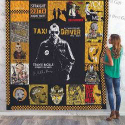 Taxi Driver Poster Quilt Blanket Ver 2 and Home Decor