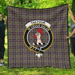 Taylor Weathered Tartan Clan Badge Premium Quilt Th8 Home Decor  Quilt and Home Decor