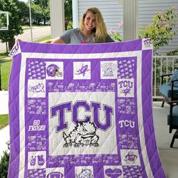 Tcu Horned Frogs Ver2 Quilt Blanket and Home Decor
