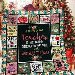 Teacher Bbb191009 Quilt Blanket and Home Decor