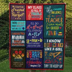 Teacher Cl14100469Mdq Quilt Blanket and Home Decor
