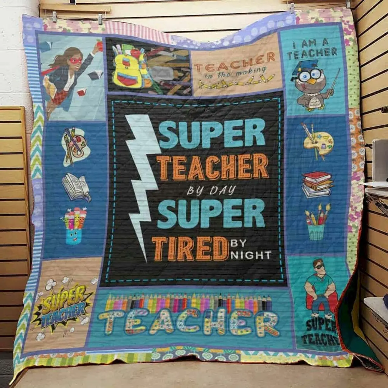 Teacher Cld190755 Quilt Blanket and Home Decor