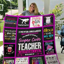 Teacher Quilt Blanket Dhc1501461Vt and Home Decor