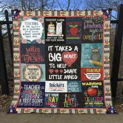 Teacher Quilt Blanket Ver 2  Quilt and Home Decor