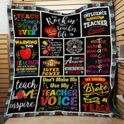 Teaching Is My Super Power Cl22100499Mdq Quilt Blanket and Home Decor