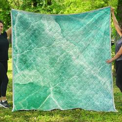 Teal Marble Cl17100591Mdq Quilt Blanket and Home Decor