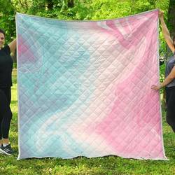 Teal Pink Liquid Marble Cl17100596Mdq Quilt Blanket and Home Decor