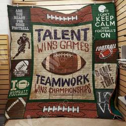 Teamwork Wins Championship Cld20717 Quilt Blanket and Home Decor