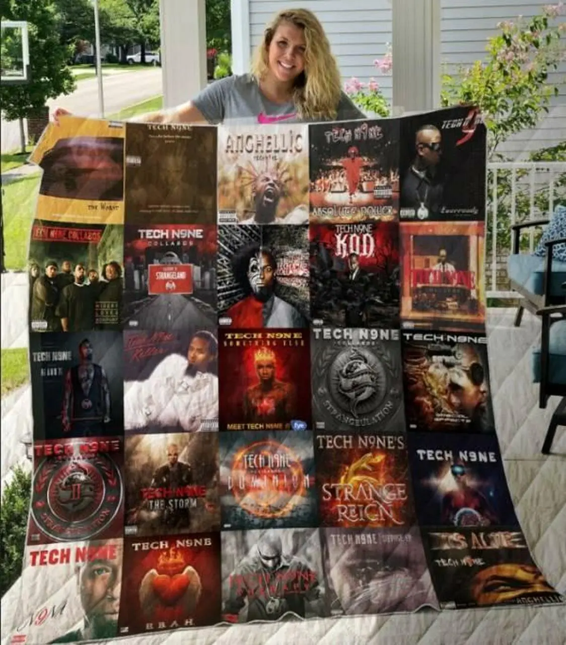 Tech N9Ne Quilt Blanket M110612 Quilt and Home Decor
