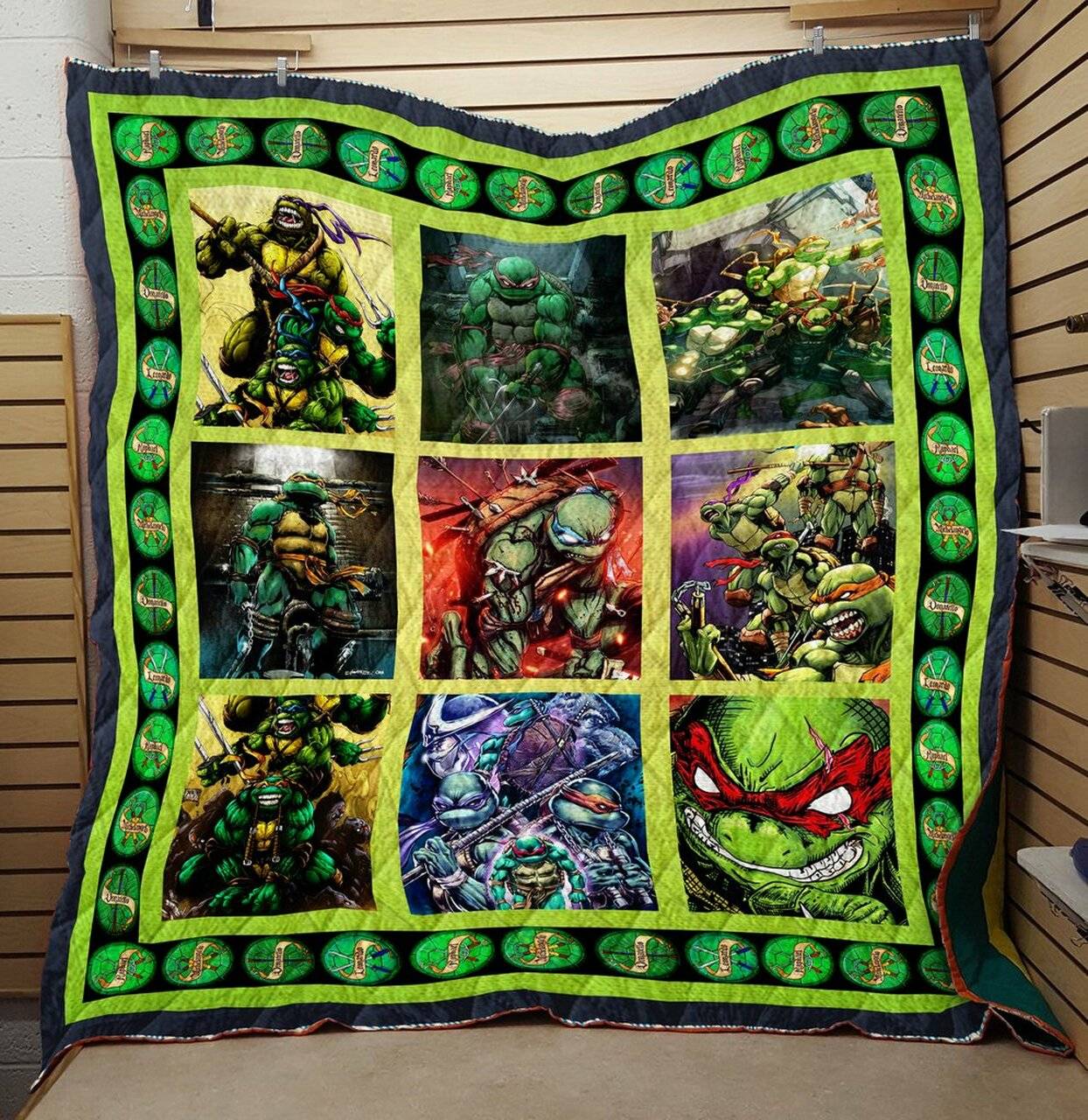Teenage Mutant Ninja Turtles Fight Quilt V4 Quilt and Home Decor